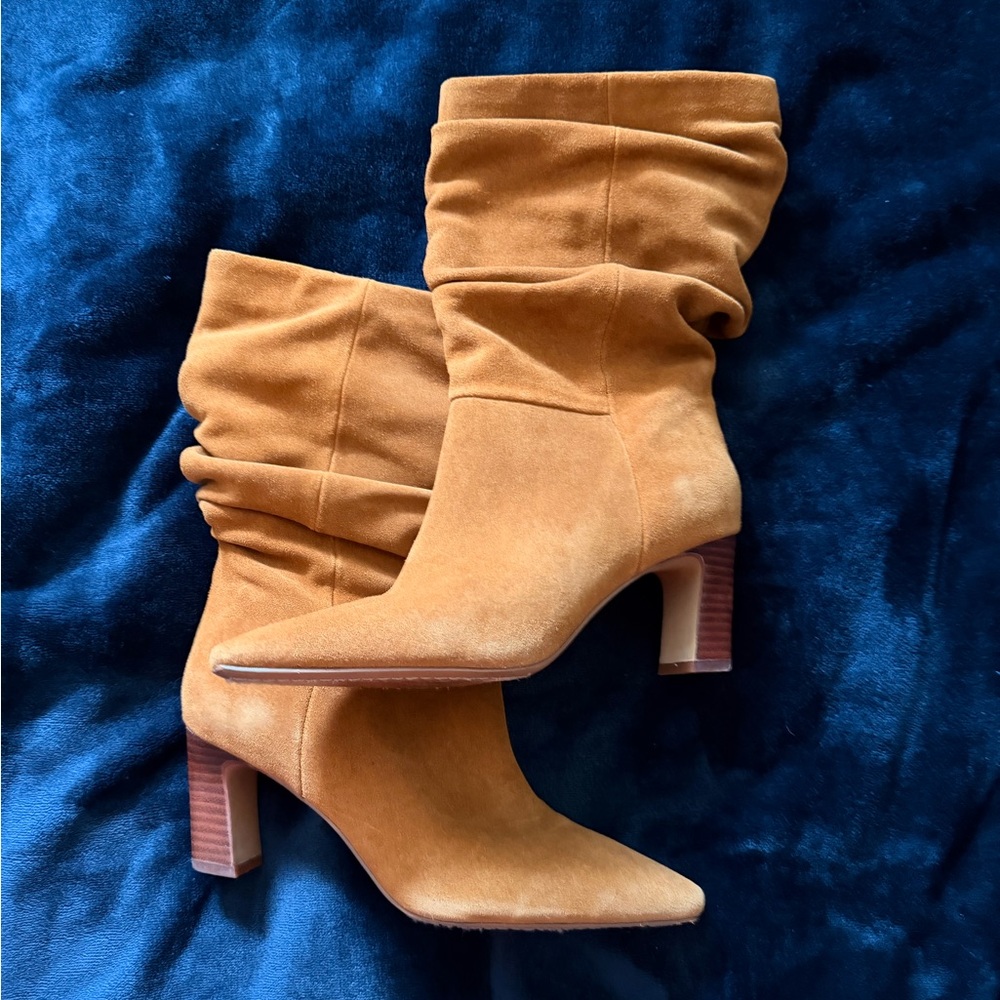Tan Suede Women's Boots